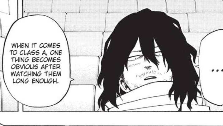 At the provisional license exam, when Aizawa was giving his class 1a speech, he says Bakugou is one of the two that inspires the class even though he's not popular, he acknowledges that Bakugou's drive is infectious to the people around him.
