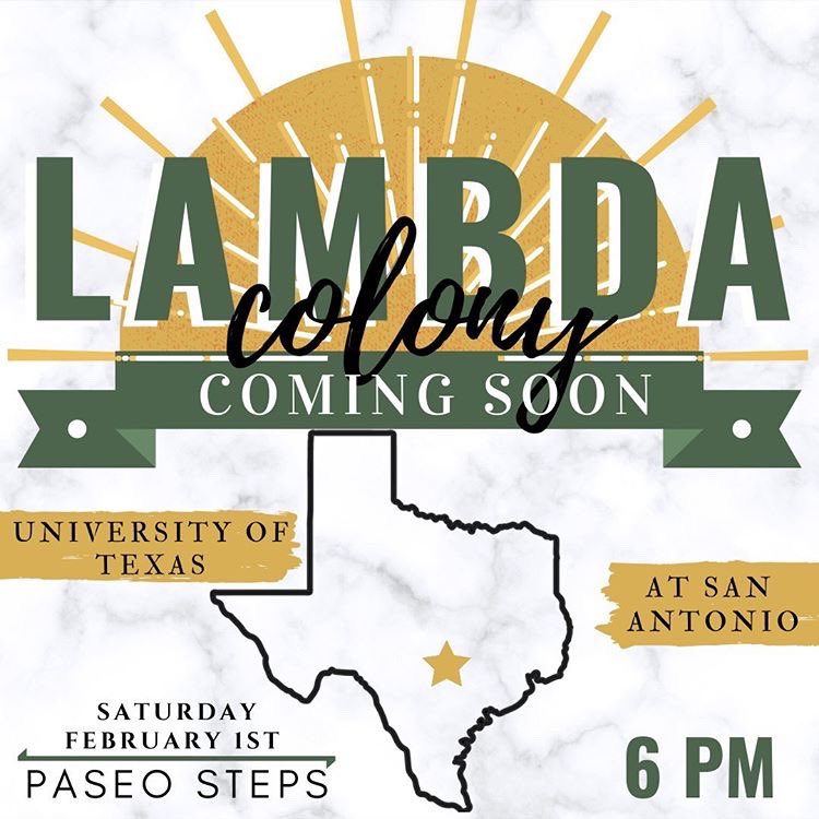 UTSA #RushMGC 🔸 (@utsamgc) on Twitter photo Welcome the first line of Pi Lambda Chi- Lambda Colony this weekend!! #utsa #utsa23 #utsa22 #utsa21 Welcome the first line of Pi Lambda Chi- Lambda Colony this weekend!! #utsa #utsa23 #utsa22 #utsa21