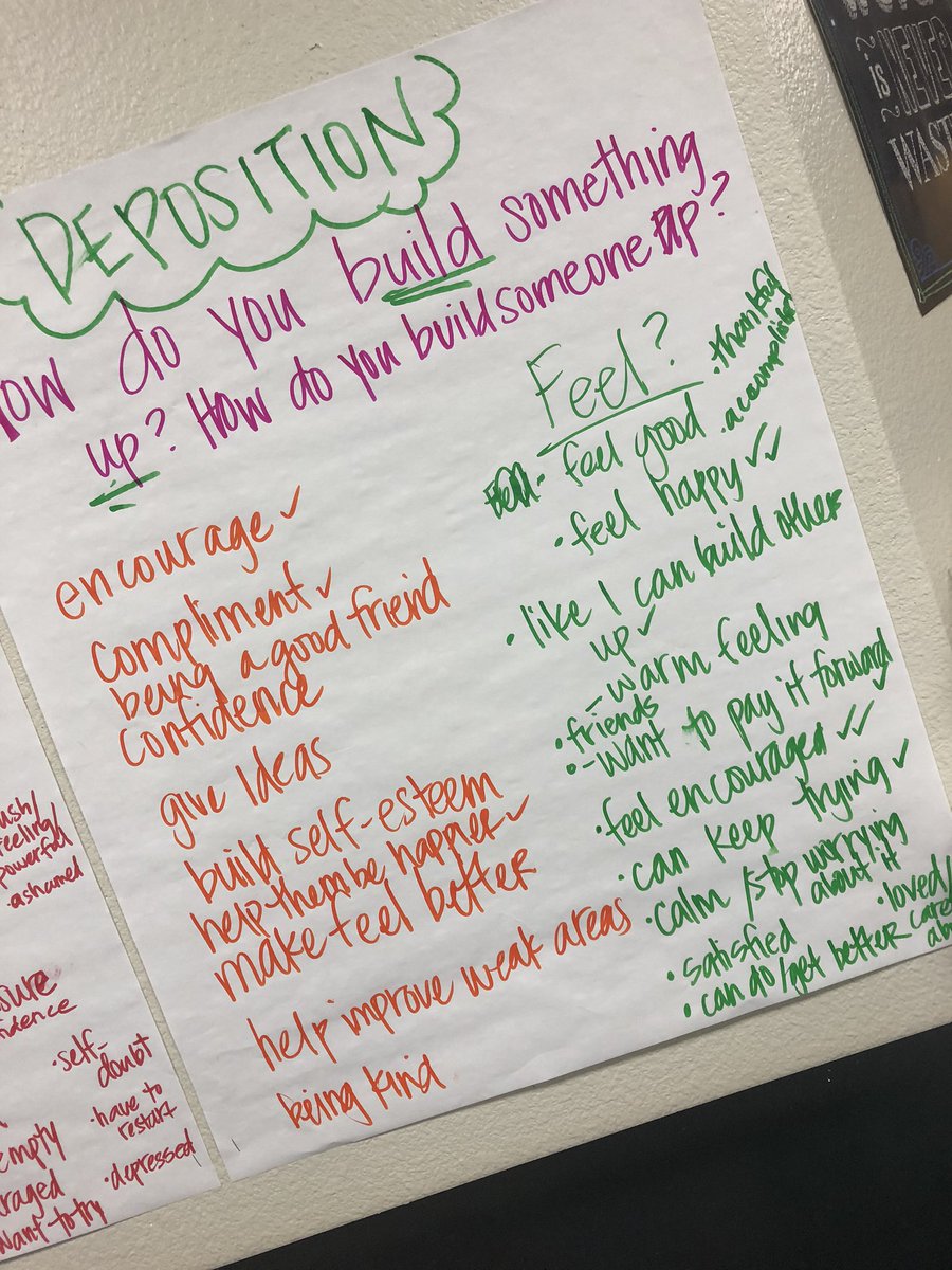 Bobcat5703's tweet photo. As we start our Earth Science unit, we brainstormed how weathering, erosion, and deposition happens in our relationships with others. Loved the thoughtfulness my class put into our discussion. @StrongBobcats #pisdSEL https://t.co/Ojw7ntEQ1e