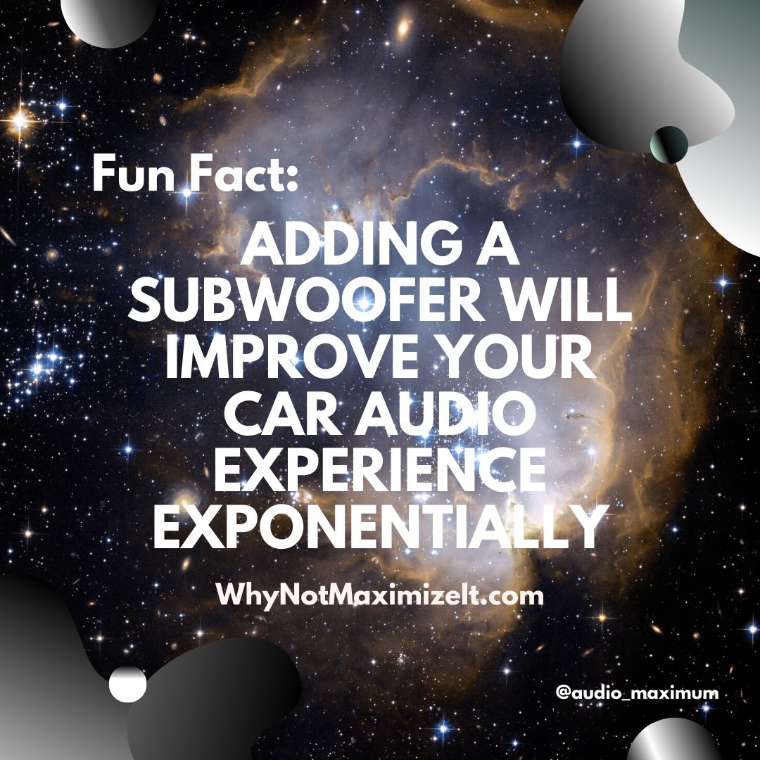 audio_maximum's tweet photo. The most noticeable difference you could make to your car audio system is adding a subwoofer. It allows your audio system to process those low frequencies door speakers aren’t designed to handle. 

#WhyNotMaximizeIt #CarAudio #TruckAudio #BlackOwned #Installation #Service https://t.co/wQhHxjFWlu