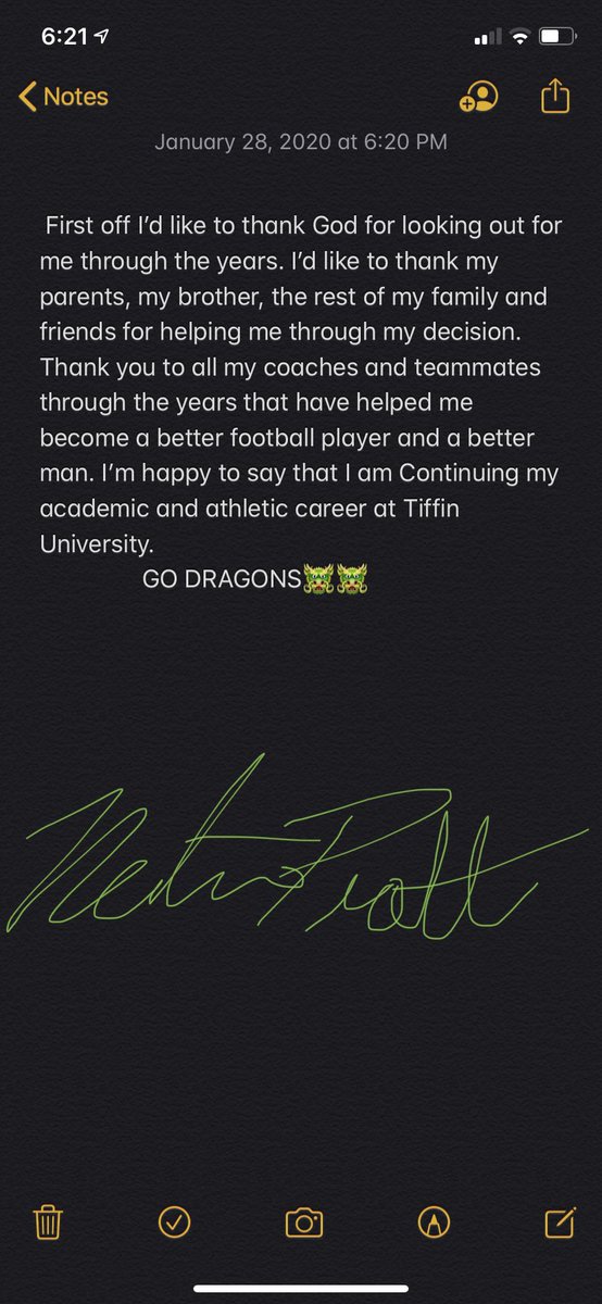 nathanpratt52's tweet photo. I’d like to Announce that I will be continuing my academic and athletic career at Tiffin university 110% committed! #GoDragons @CoachDPrice @Coach_B10 @1NMahon @CoachChadMurphy @mattiaajm https://t.co/QI769Ytg0Q