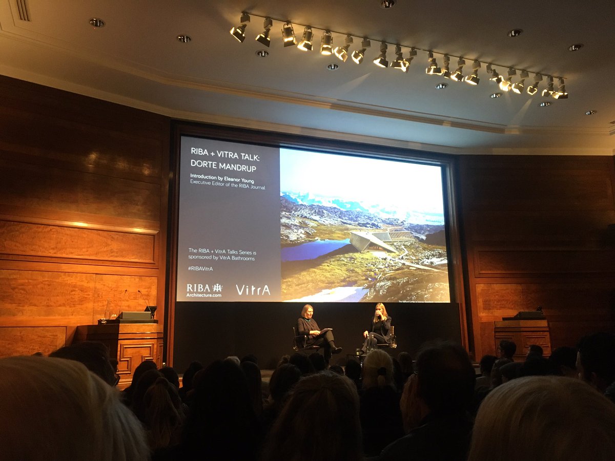 StudioBloomArc's tweet image. Such an inspiring evening @RIBA tonight listening to Dorte Mandrup speak about 6 of her incredible projects in some genuinely jaw dropping locations. Just fabulous. 🤍