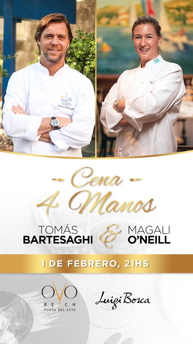 LaCorteResto's tweet photo. Este fin de semana 1 de Febrero,  dejamos la rutina de Ciudad vieja y cocinamos con Magali  en Enjoy  Punta del Este.
A partir de la 21hrs. Cena - A cuatro manos -  

¡Una noche especial! ¡No se lo pierdan! https://t.co/QriLeGeUe8