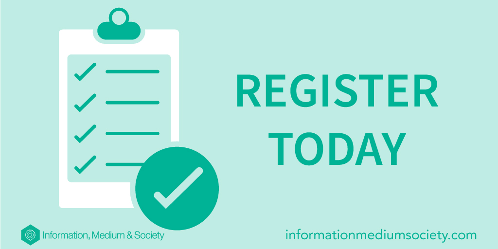 InfoMediumSoc's tweet photo. Have an accepted proposal? Planning to present at the #IMSPS20? Please register so you can be scheduled! https://t.co/MZxSmDmcOg https://t.co/x4sM2CqHOM