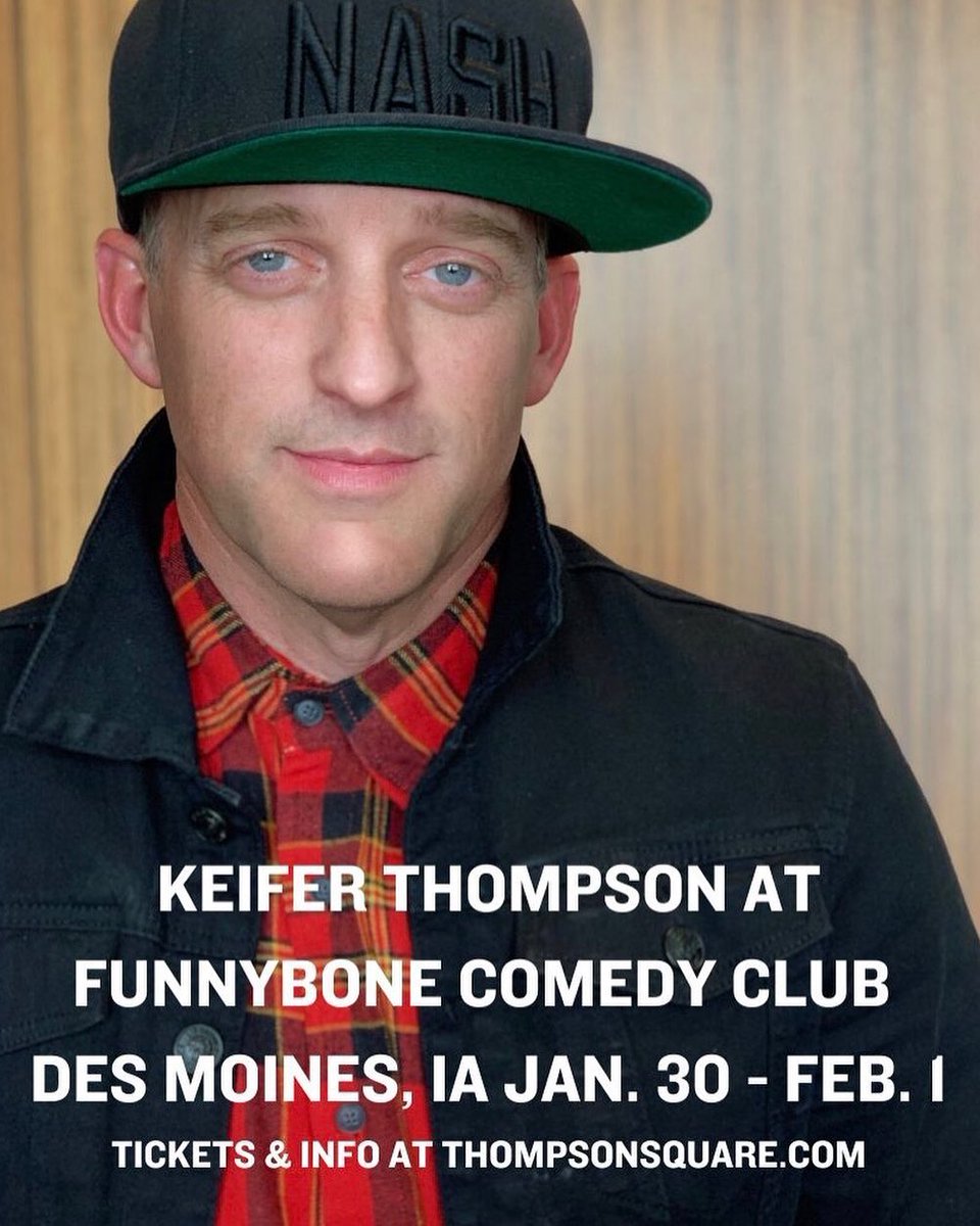 KeiferComedy's tweet photo. My debut comedy tour continues this weekend in Des Moines, IA at @Funnybonewdm Jan. 30 - Feb. 1. Come on out for a night full of laughs. For tickets &amp; info head to https://t.co/XG901x5xG9. #keifercomedy #standupcomedy https://t.co/SlDvFygYFa