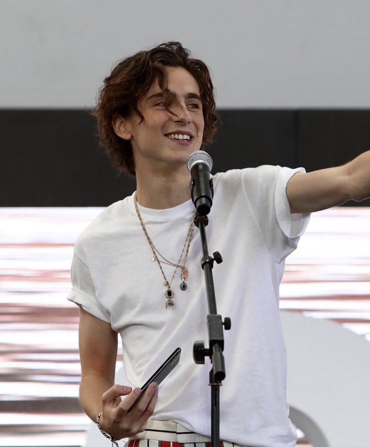 mintyhollander's tweet photo. dropping timothée chalamet’s smile on the timeline https://t.co/2SUbr0uzil