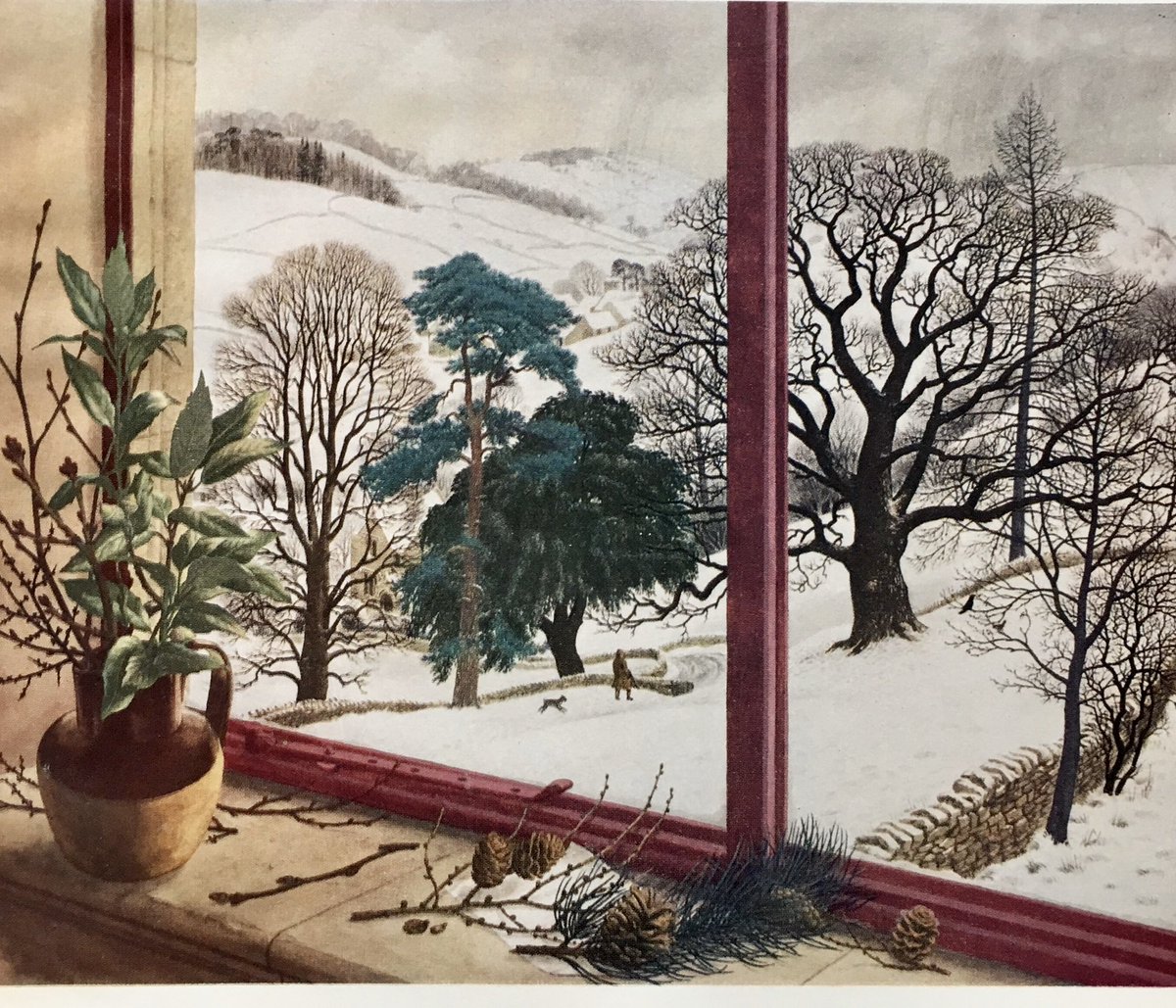 Other work by the Ladybird artists, part 44. 
‘January’.  Shell Guide. 
#SRBadmin