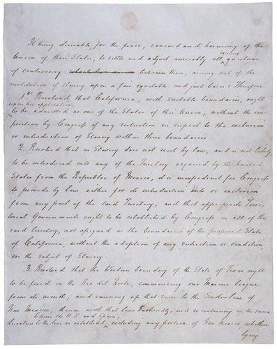 HTDSpod's tweet photo. #thisweekinhistory
January 29, 1850, Henry Clay presents to the Senate his Compromise of 1850. This proposal was meant to find a way to handle the issue of slavery and continued expansion.
#compromiseof1850 #henryclay https://t.co/oXeLW8Sb26