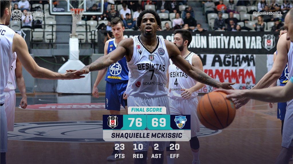 Basketball Champions League on X: "Besiktas Sompo Sigorta advance to the  #BasketballCL Play-Offs! Shaq McKissic exploded for 23 points, 10 rebounds  leading the Black Eagles to their fourth straight. 📊  https://t.co/QHzPj9dRFI https://t.co/jpYgqdhFu6" /