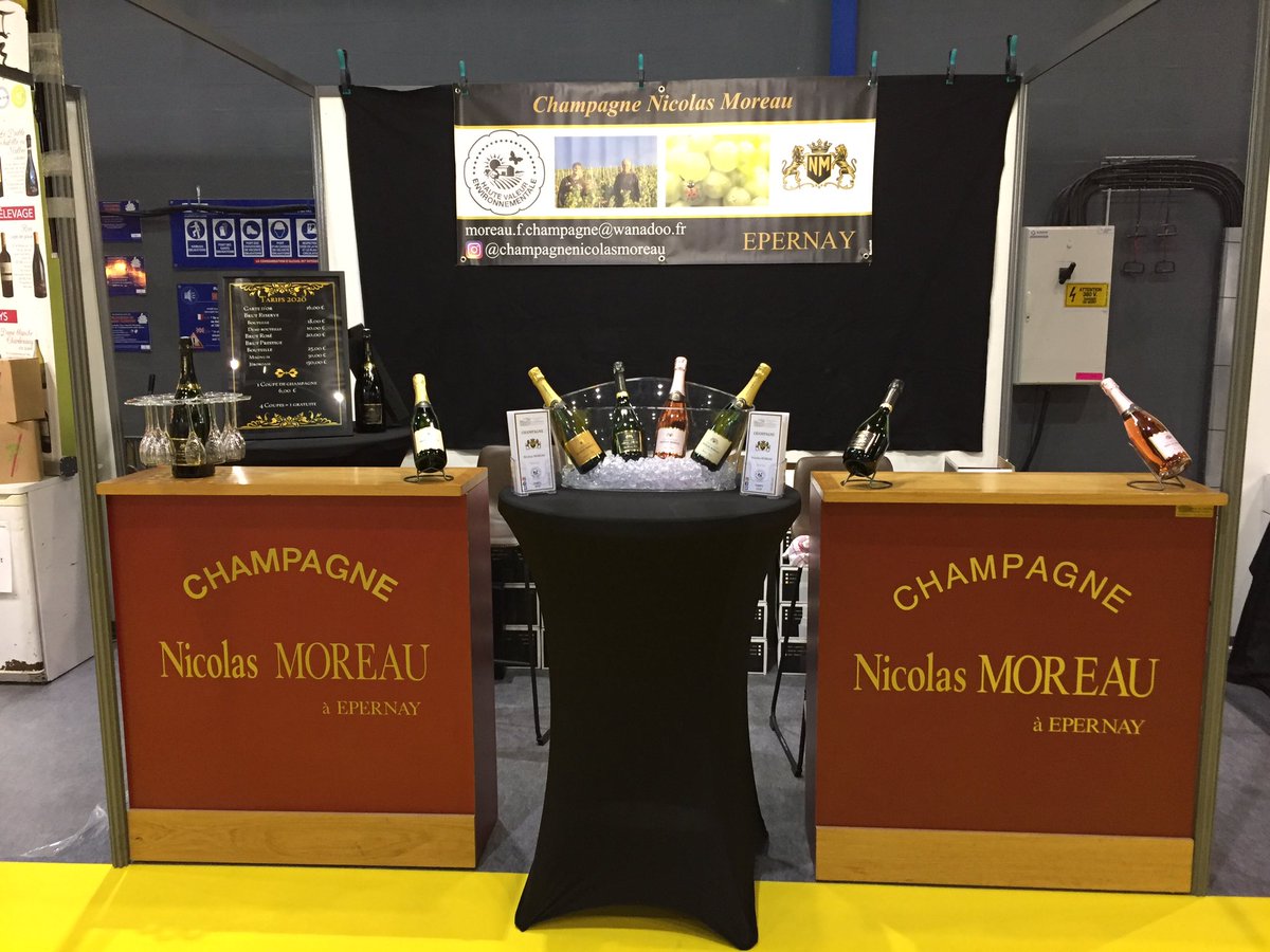 moreauchamp's tweet photo. Le champagne Nicolas Moreau vous remercie à toutes et à tous pour avoir participé au salon #mesvinsmesenvies #epernay #millesium https://t.co/h60nzWFyB6