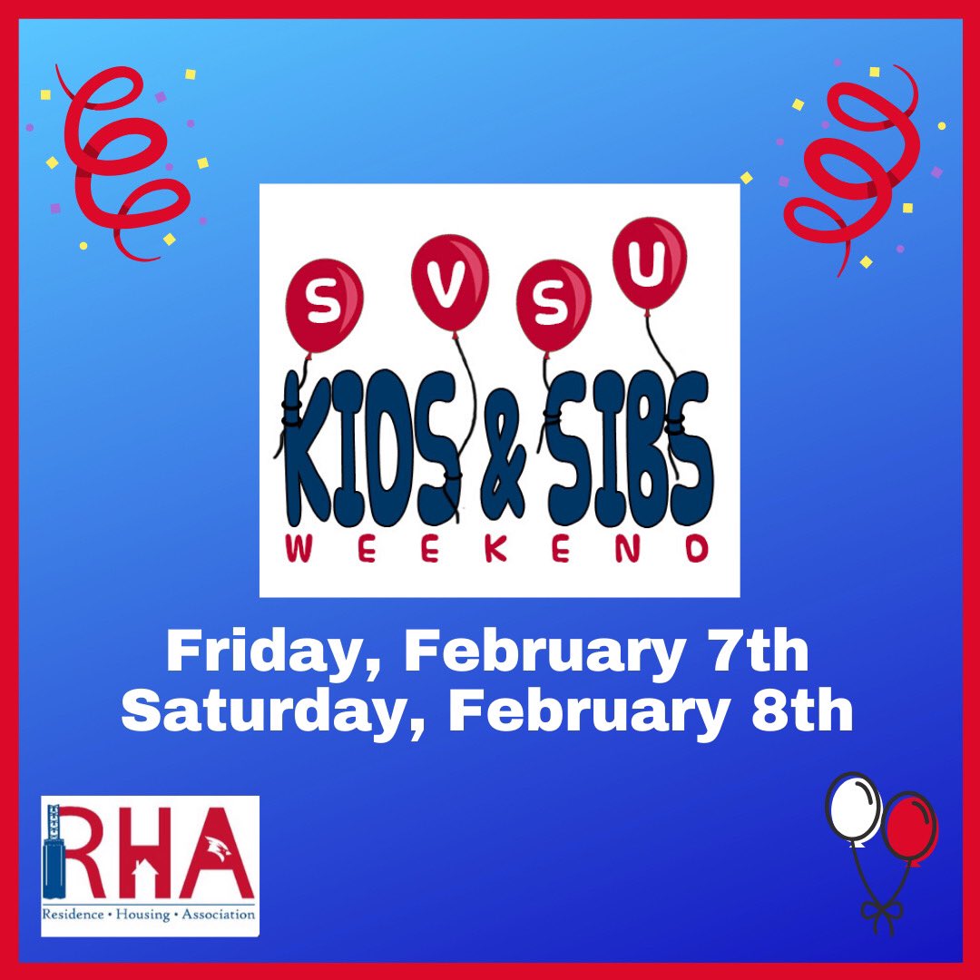 Hey everyone! Mark your calendars! Kids &amp; Sibs is Friday, February 7th and Saturday, February 8th!
