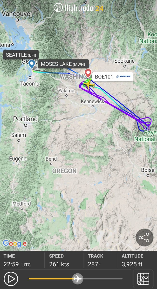 aptlombardi's tweet photo. Ieri a Seattle è decollato il volo test #Boeing101 con le matricole N7201S ovvero un B737 Max7, al momento non si conosco i risultati ma di certo rimarranno a terra ancora a lungo
#Boeing #B737Max #flighttest #Boe101 #Seattle https://t.co/sUKhP9Wbce