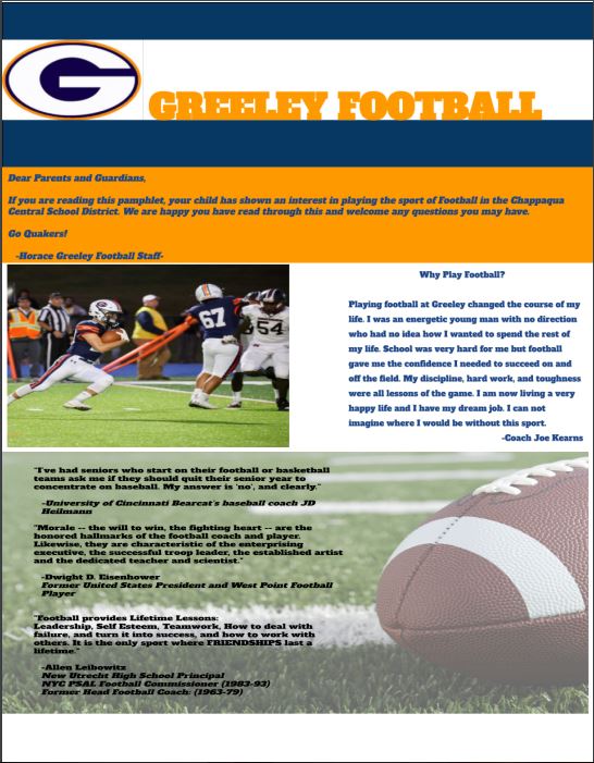 greeleyfootball's tweet photo. Parent Meeting 1/29/20 @730pm in fitness center at Greeley. This is for all parents of a player going into 9th-12th grade in the fall of 2020. https://t.co/VEokg2Iypc