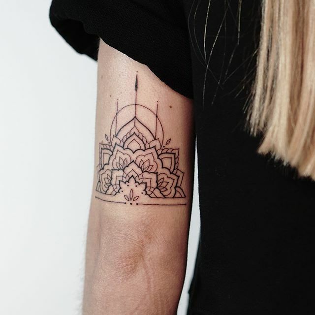 Floral mandala tattoo on Anya's right inner forearm. | Tattoos, Shape tattoo,  Forearm tattoos