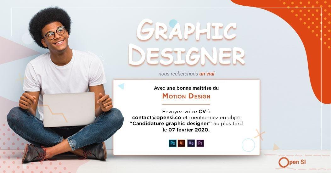 AfricaDesignSch's tweet photo. #OpenSi recrute un #graphicdesigner passionné et proactif. 

Missions:
- Créer des éléments visuels et vidéos pour les réseaux sociaux
- Concevoir des affiches et plaquettes commerciales
- Faire de la mise en page de documents https://t.co/jKDeLd4Qrl