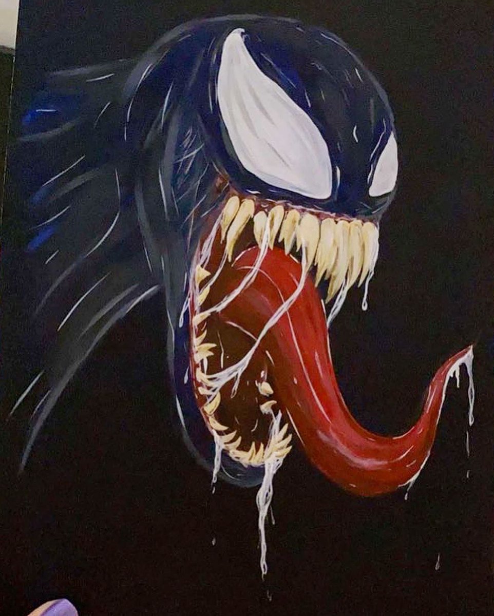 Venom painting! #venom #fanart #painting <a href="/DCComics/">DC Comics</a>