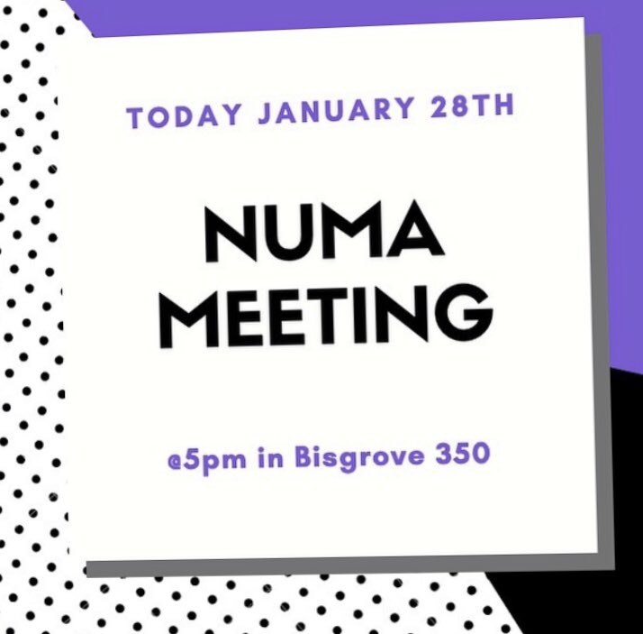 niagara_uma's tweet photo. Please join us at our first NUMA meeting tonight! Come learn about who we are, the future of NUMA and our upcoming events! https://t.co/Ks8Ok6Fk8e