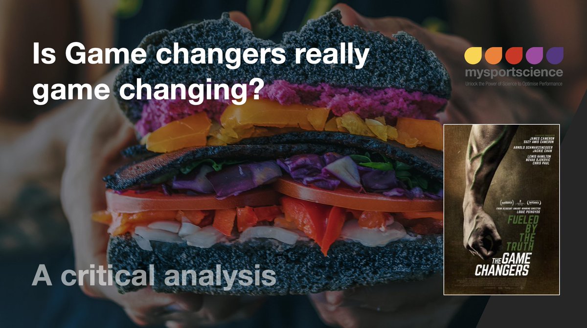 Jeukendrup's tweet photo. Have you watched game changers? I did and reviewed the science in it. Read on https://t.co/QhCXs6qdaz https://t.co/qV1bmxj9yq