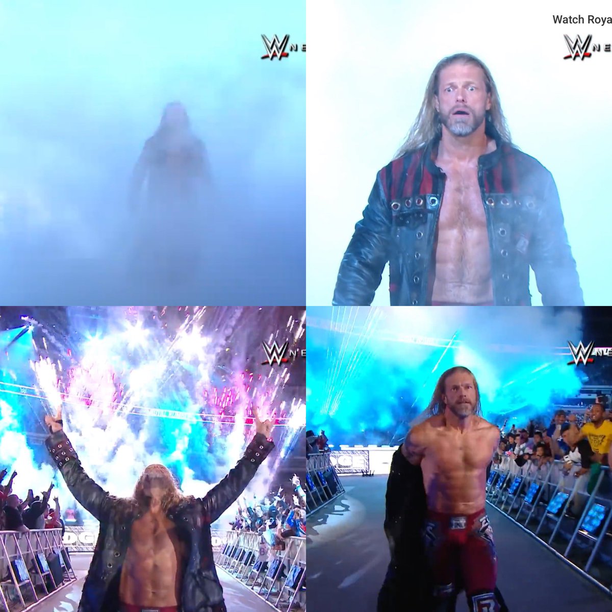 THECJSimmons's tweet image. Still in shock! My favorite wrestler of ALL time came back &amp;amp; i was there in person to witness it. Man, I’m still on cloud 9 watching it over and over. I said “if i hear the (you think you know me) imma lose my shit. &amp;amp; i did, twice! @wwe @EdgeRatedR @WWE #RoyalRumble @Rucker2020