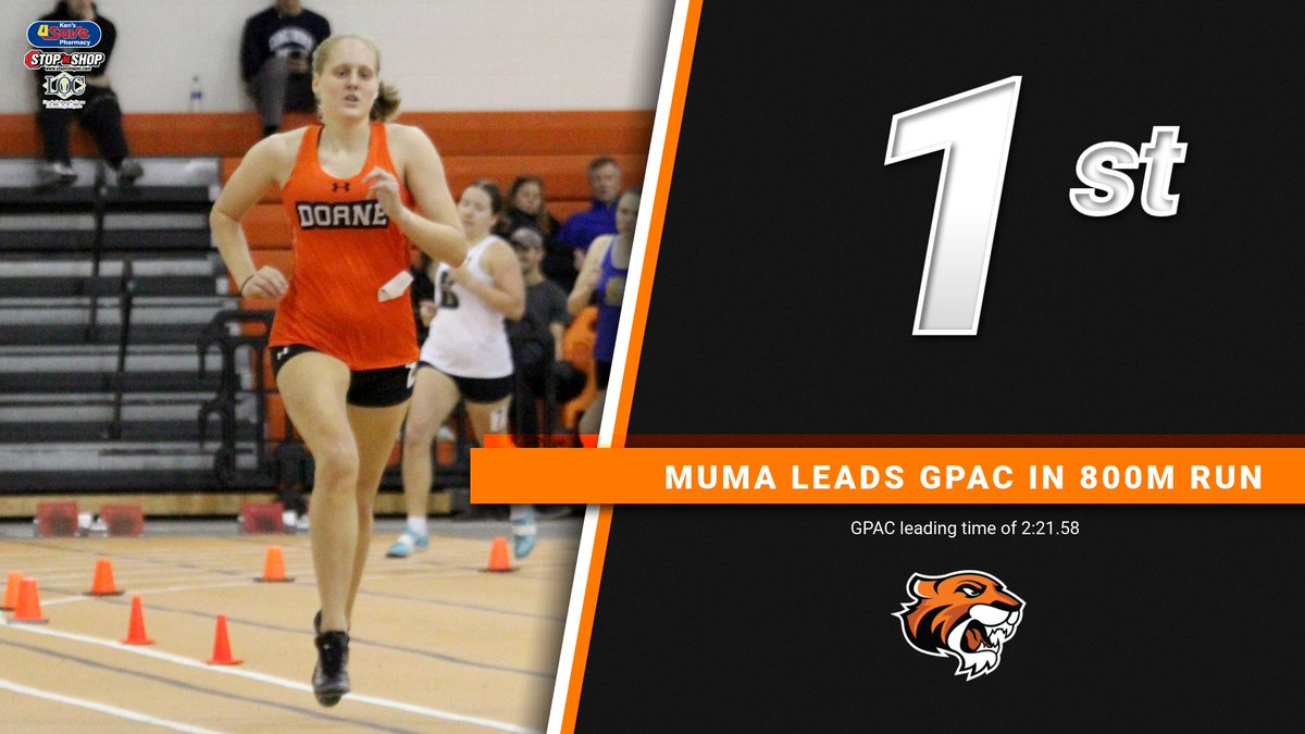 DoaneAthletics's tweet image. With three weeks left before the GPAC Championships, Doane has several athletes leading the conference in an event. Here is a look at four of them! #DoaneTF