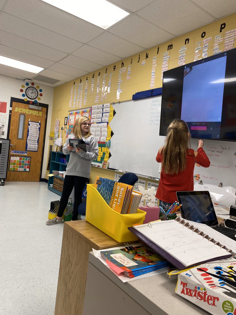 5th grade students at VOBE are teaching a lesson on clips to 2nd grade students in Mrs. Sheils’ class. The best way to learn is from your peers!
