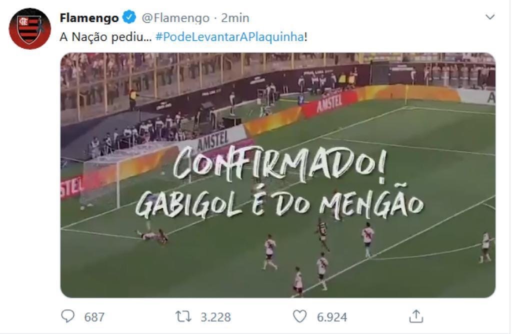 InterClubEgypt's tweet photo. Flamengo have confirmed they bought Gabriel Barbosa “Gabigol” from Inter for €18M + 20% of any future sale.

اعلن نادى فلامينجو شراء جابريل باربوسا من الإنتر مقابل ١٨ مليون يورو + ٢٠٪؜ من اى بيع مستقبلى
#FCIM https://t.co/MrpugBlLYa