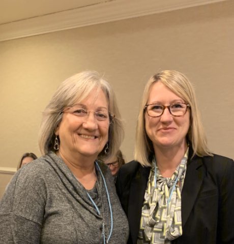HESprincipalCSD's tweet photo. Ran into Dr. Augustus today at Women Leading Delaware Conference. So proud of her! #WomenLeadingDE https://t.co/eALtwpj92S