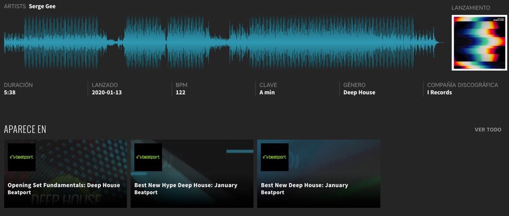 SergeGee's tweet photo. Big support from @beatport to my track "Sometimes"- #iRecords get your copy here: #DeepHouse #HouseMusic https://t.co/TuZ3IRBDXE https://t.co/CKyffTLAPU