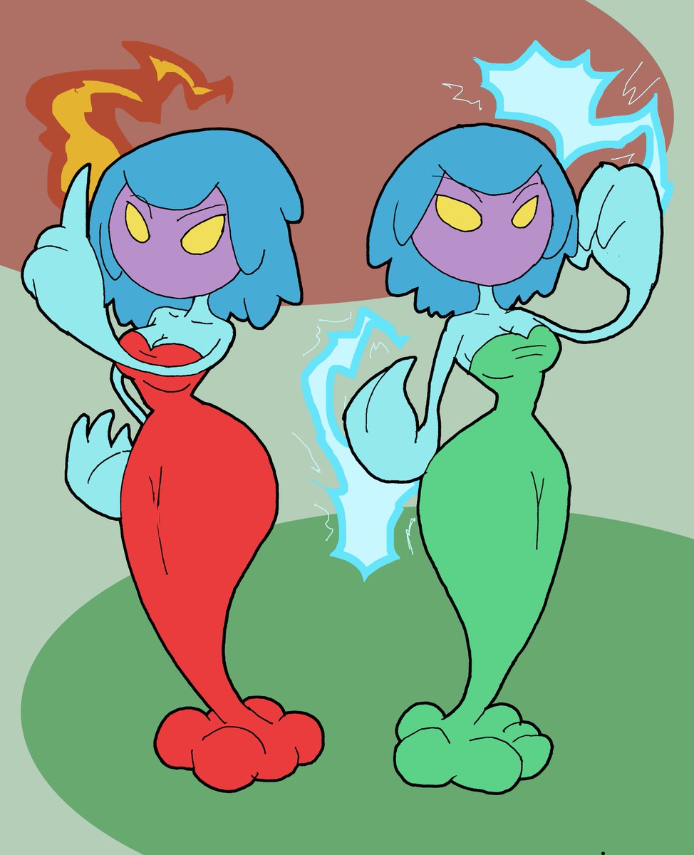 AngerSquared's tweet photo. A little fanart of Superstar Saga's Jellyfish Sisters, Gigi and Merri.
#fanart #jellyfishsisters #supermario #marioandluigi #supermariofanart #myart #myartwork #ArtistOnTwitter https://t.co/xDXIjRKyhz