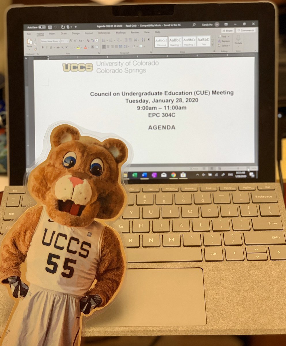 DrSandyHo's tweet photo. Thanks for keeping me company at the @uccs Council for Undergraduate Education (CUE) Meeting #FlatClyde https://t.co/7aD5aUKvlD