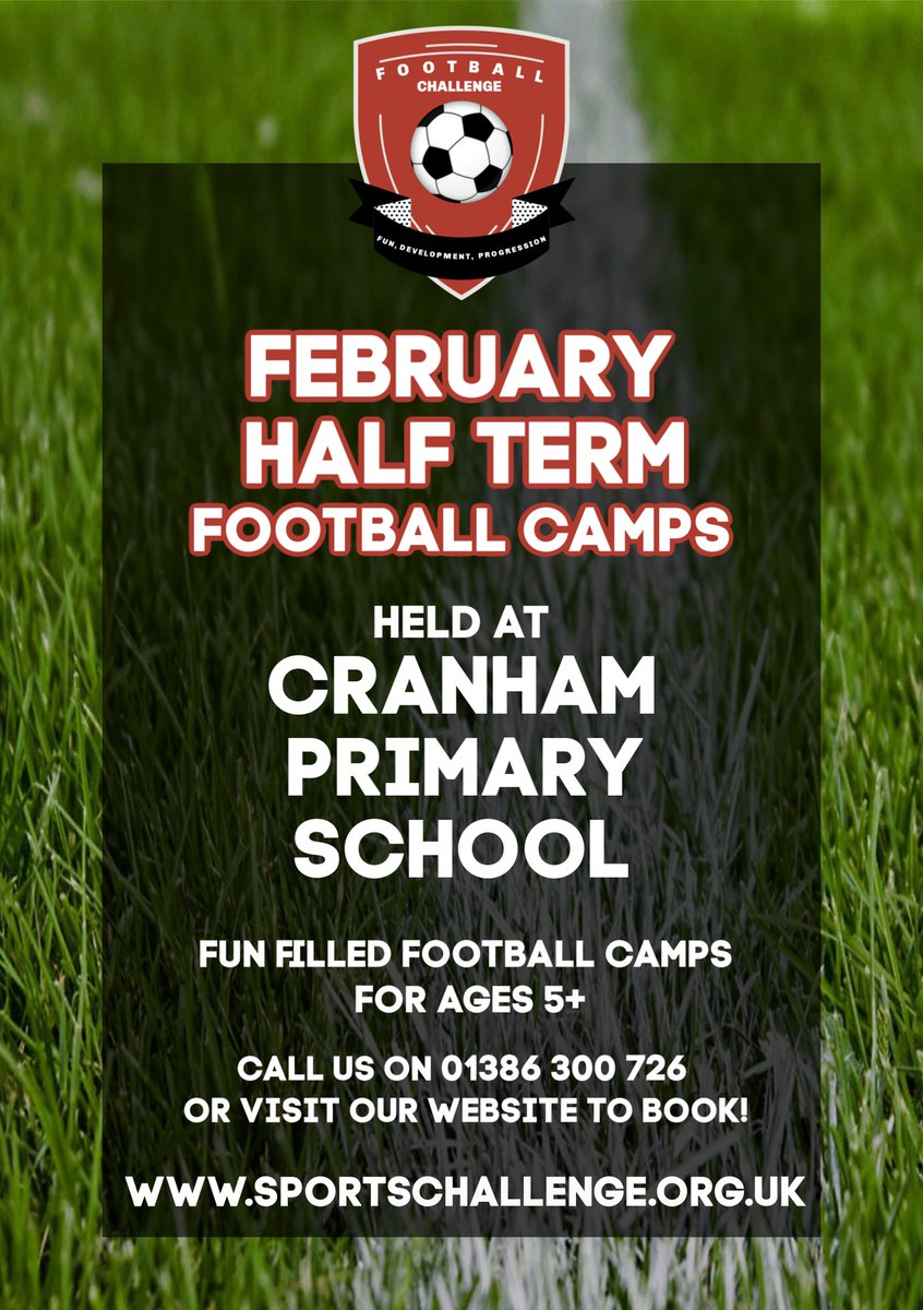 #februaryhalfterm #worcestershire #worcestershirehour #getbookedon  #multisportscamps #footballcamps #evesham #pershore #worcester