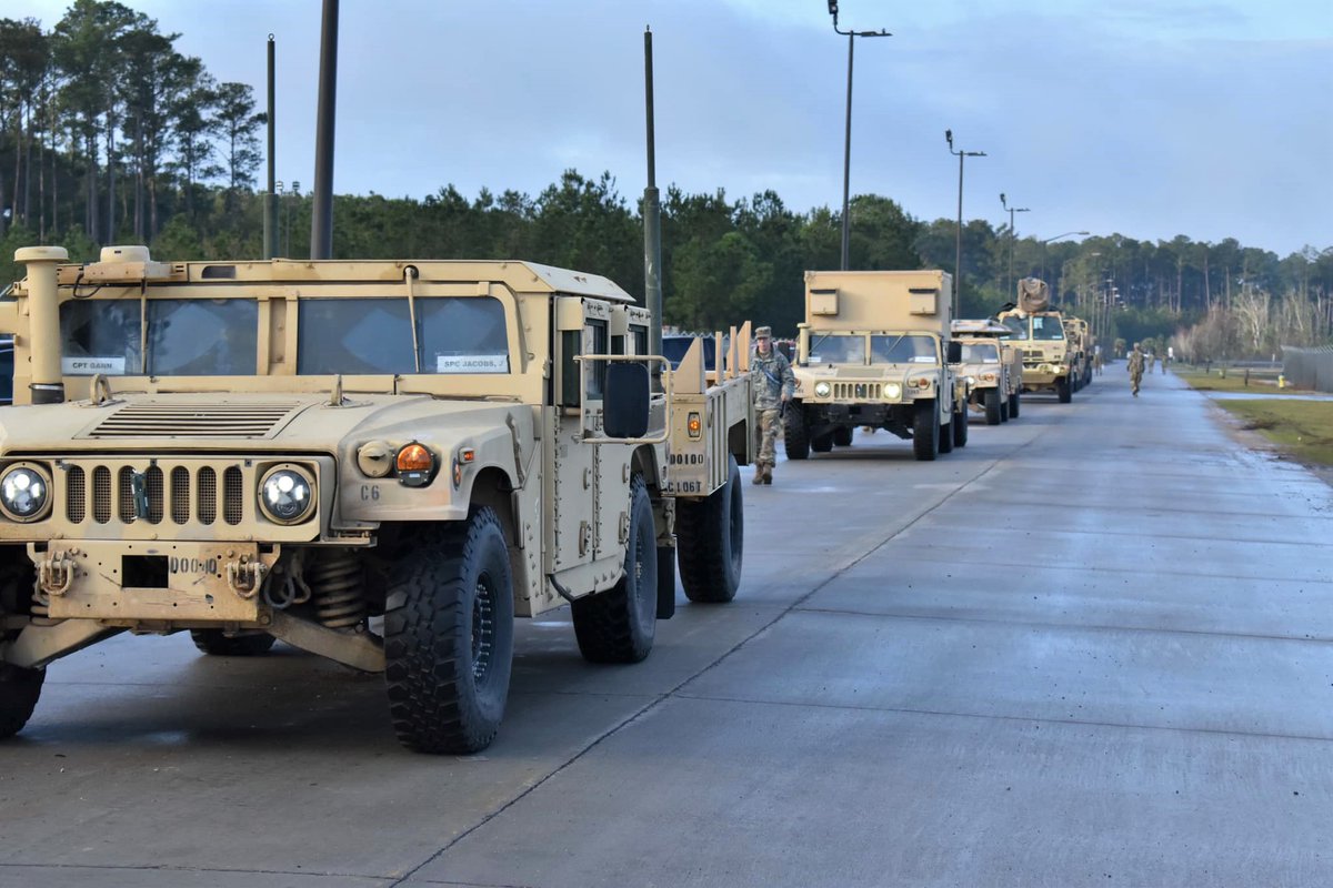 3rd_Infantry's tweet photo. Spartan Brigade Soldiers are preparing their vehicles and equipment for #DefenderEurope - the largest deployment of U.S. based Army forces to Europe in 25 years.

#ROTM #3ID #StrongEurope #DefenderEurope https://t.co/wrzbqNwM7n