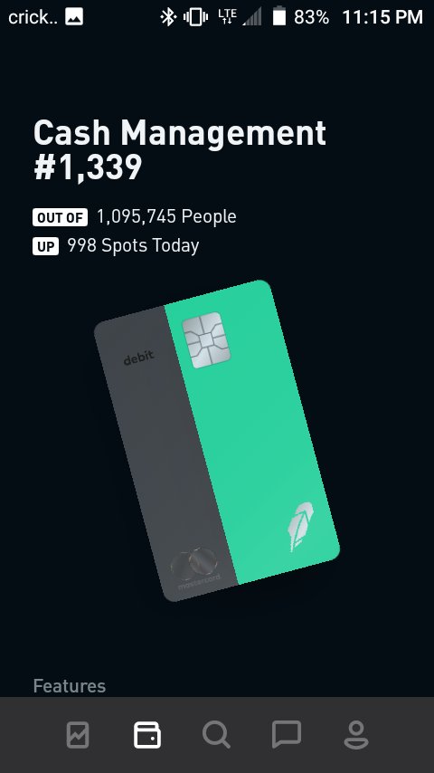 USAFirstGamer's tweet image. #RobinhoodApp #CashManagement