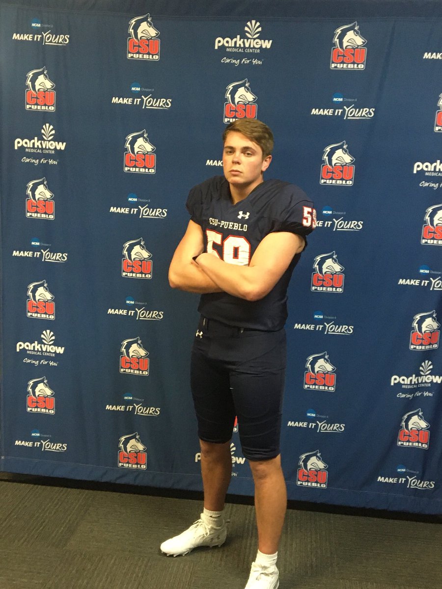 Thank you to <a href="/Coach_Leo/">Coach Leo</a> and <a href="/CSUPFootball/">CSU Pueblo Football</a> for having me down for a visit this weekend and offering me a chance to continue my football career.