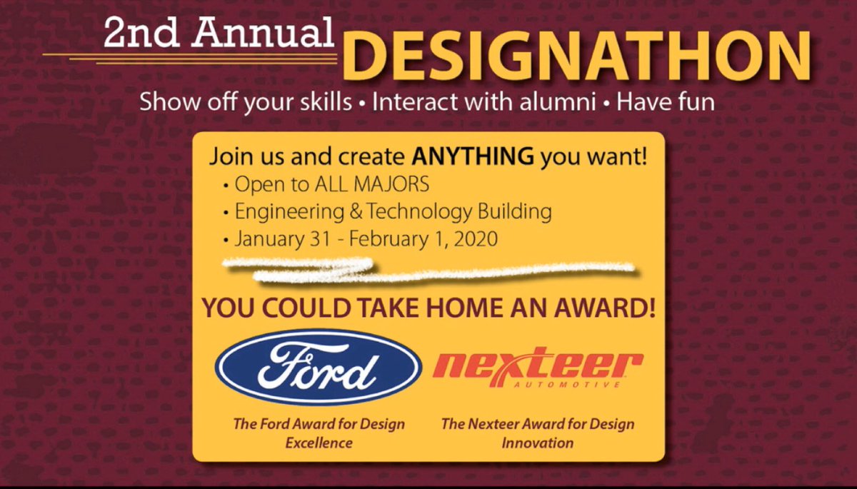 cmuieee's tweet photo. CMU’s Designathon starts this Friday at 5pm and ends 5pm the next day (Saturday). You have 24 hours to create a cool project and showcase your technical skills. Work by yourself, in a group, or just hang out and see what everyone is working on!💡⏳🤖 https://t.co/GyVKaW7zf9