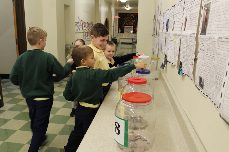 harmonycolumbus's tweet photo. Thank you to the amazing students and staff at St. Catharine School for showing that Kindness is their Superpower and choosing Harmony Project as their Penny Wars beneficiary! We had a great time visiting this morning. #forharmony https://t.co/l1NdUirp6Q