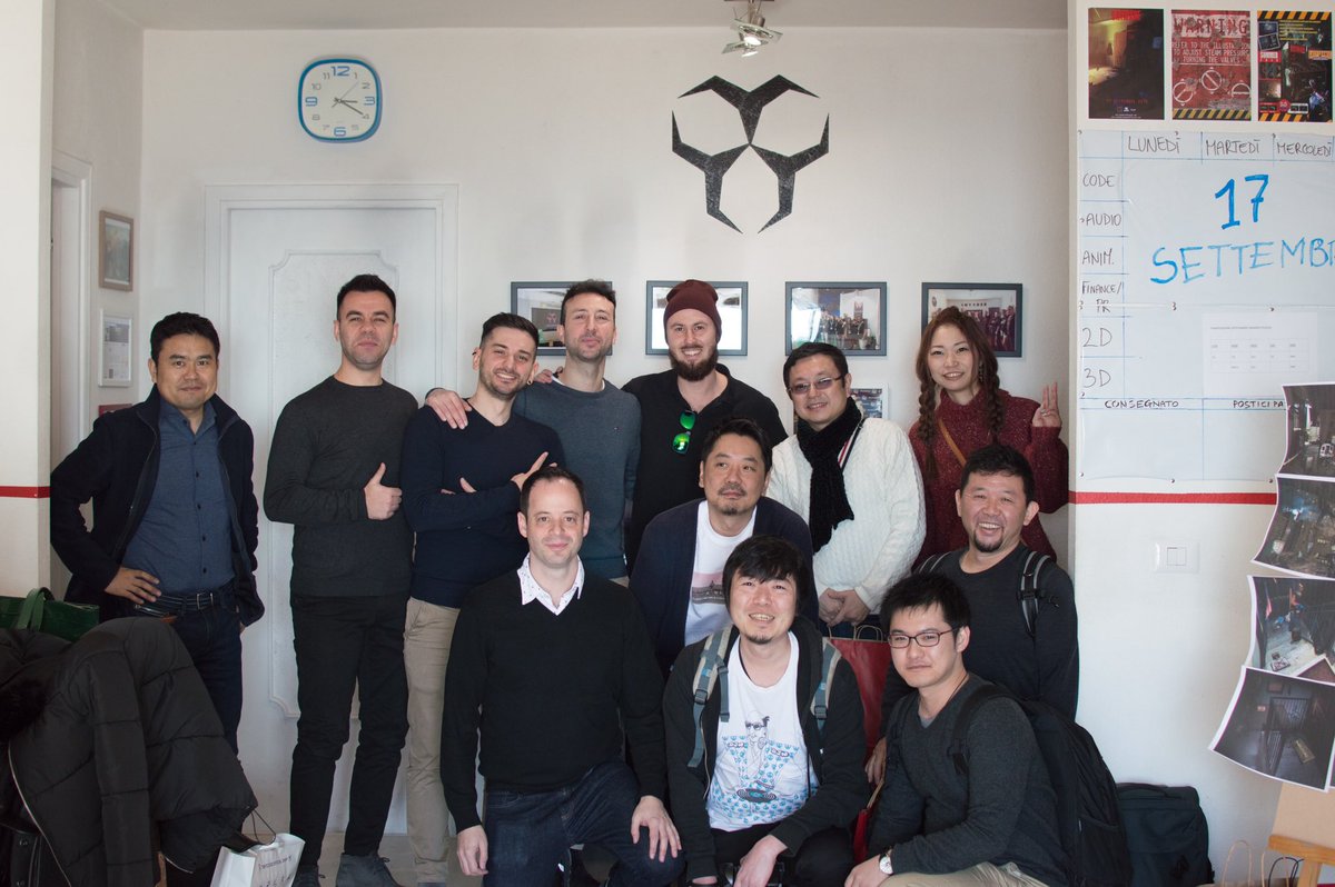 InvaderDevs's tweet photo. Hello to you all! 
On January 17th we had the great pleasure to have with us  @PCGameDL DMM  Games and various Japanese journalists for a hands-on console session! 
Check out more on our Facebook pages:
https://t.co/qm129e8QTn

#FearThe90s #presstour #japanitaly #gaming #gamedev https://t.co/4w39pF0qbE