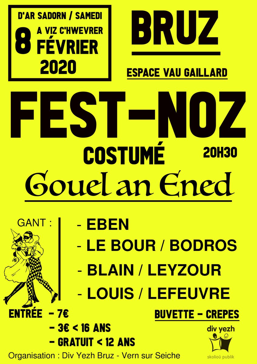 JosselinKervic1's tweet image. Et toi tu viens en quoi au festnoz costumé du 08/02 à #Bruz ?

En pompier 👨‍🚒🚒,  en infirmière 👩‍⚕️🏥 ou en Rock&amp;amp;Roller ☠🤘🎸 ?