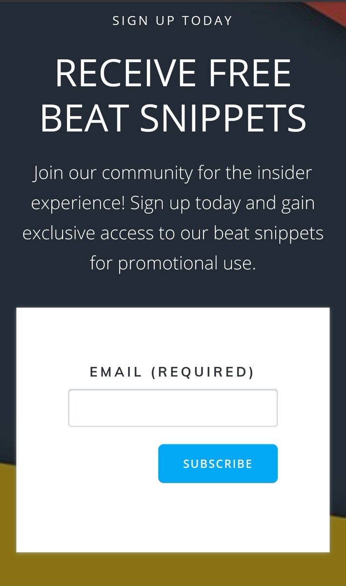 BBGMusicGroup's tweet photo. Subscribe on our website to gain access to our FREE beat snippets today!
#beats #Instrumentals
https://t.co/4lPMkHVfi1 https://t.co/jsnBlTQNLk