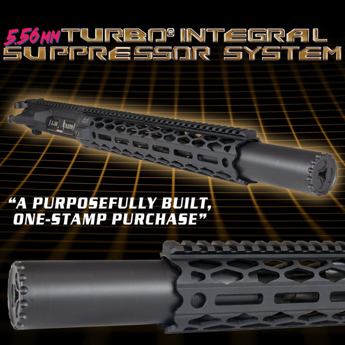 yhmachineco's tweet photo. Due to popular demand, YHM is pleased to offer the new Turbo® Integral Suppressor System. The Turbo® Integral comes with an integrated Turbo® T2 suppressor which is pinned and welded to a 10.5” 5.56mm barrel.
#integrallysuppressed #556nato #yankeehillmachine #completeupper #nfa https://t.co/v7yoY177ac