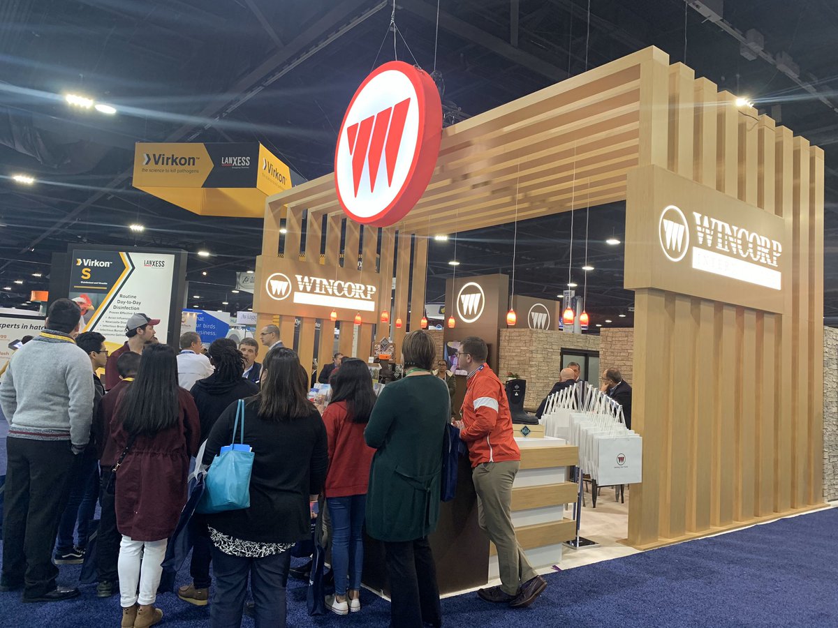Wincorp_Intl's tweet photo. Day 1 at @ippeexpo in Atlanta is almost over! Thanks to everyone who’s stopped by our booth so far! #WincorpInternational #HatchingYourFuture #IPPE #IPPE2020 🙌🏽 https://t.co/aq3c3mqLBS