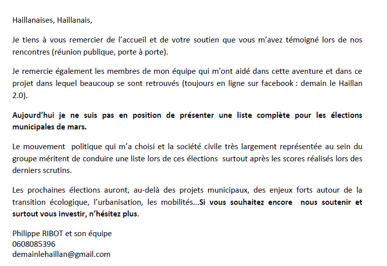philippe33185's tweet photo. Municipales 2020 https://t.co/PthAXbktas
