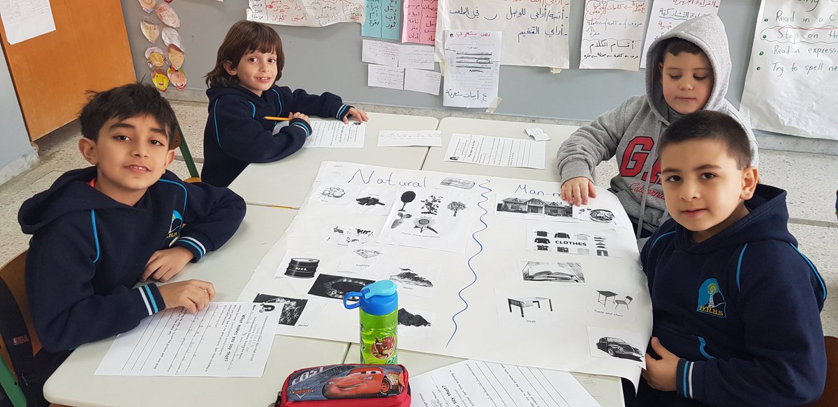 zaatari_hiba's tweet photo. As a provocation, learners were given some pictures &amp; they sorted them into two classifications using the thinking tool "What Makes You Say That?". After watching a video, they sorted them again &amp; identified things that are natural &amp; those that are man-made. @Hhhsinfo @dina_jradi https://t.co/VPK9ep7hkR