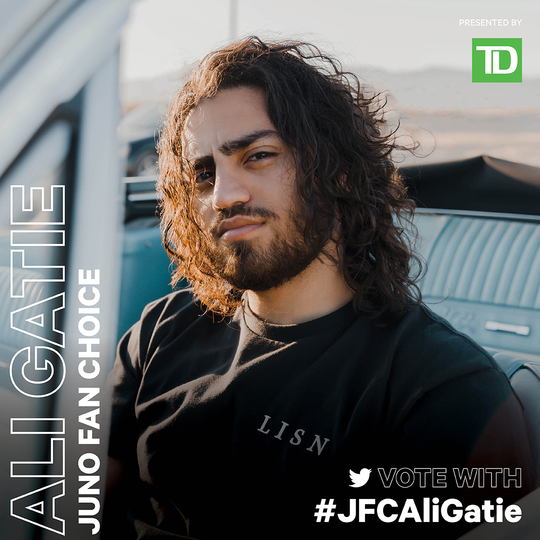 TheJUNOAwards's tweet photo. Vote for #JFCAliGatie for #JUNOFanChoice Presented by 
@TD_Canada. 

1 Retweet = 1 Vote
@aligatie https://t.co/OZx4qrwpbJ
