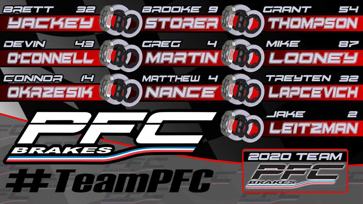 RacingAmerica's tweet photo. Did you see the newest members to join #TeamPFC ?

Check out the 10 drivers that made the cut for @PFCbrakes’ #SponsorMePFC20. ⤵️

🔗 - https://t.co/N2Z2EFPo3f https://t.co/0bqrjThKak