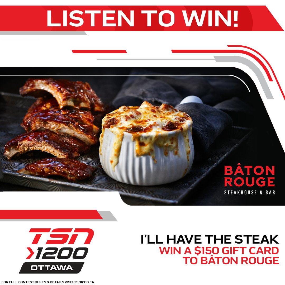 TSN1200's tweet image. Every Wednesday you could win a $150 gift card to Baton Rouge with #TSNMornings!