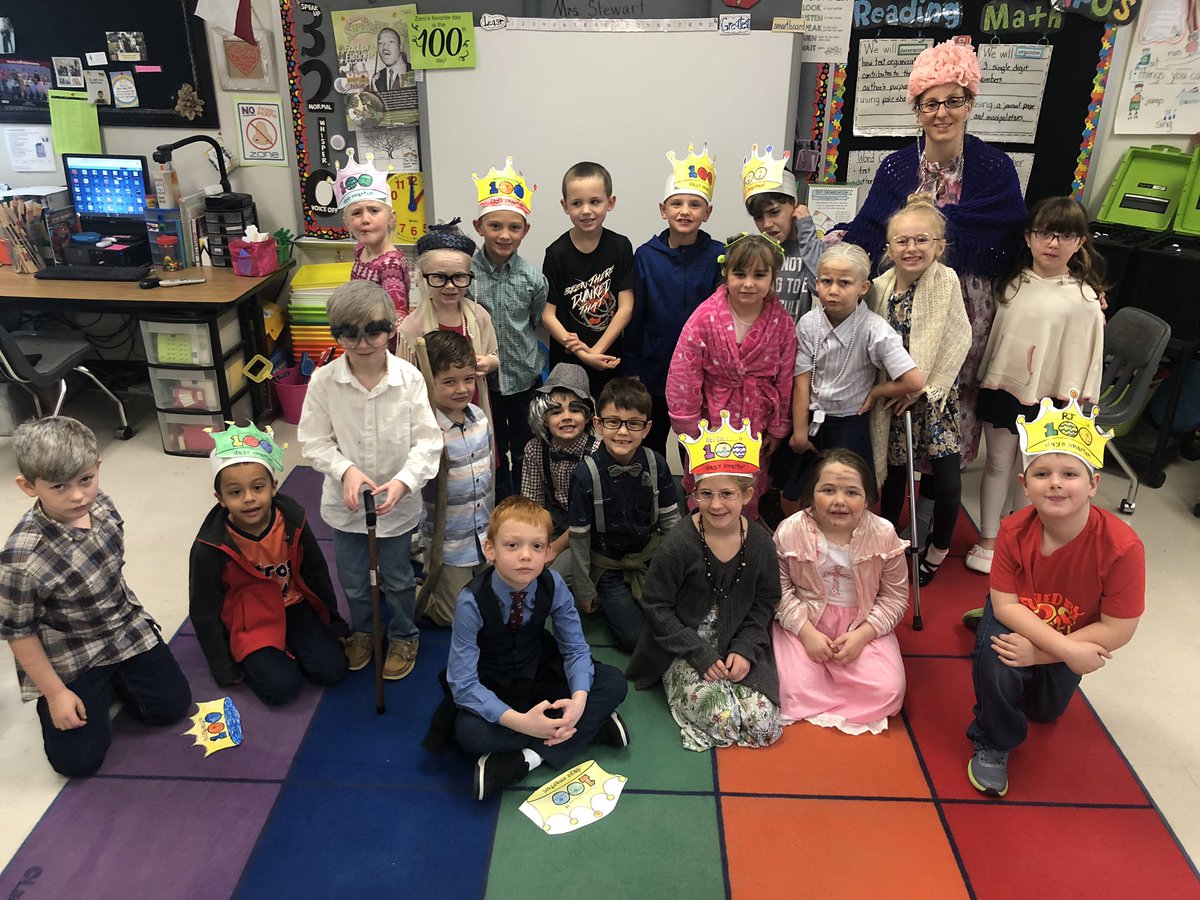 ShuStewart1's tweet photo. We are 100 days smarter in first grade at NSE #nsebold #firstgrade https://t.co/EabHTUu8dB