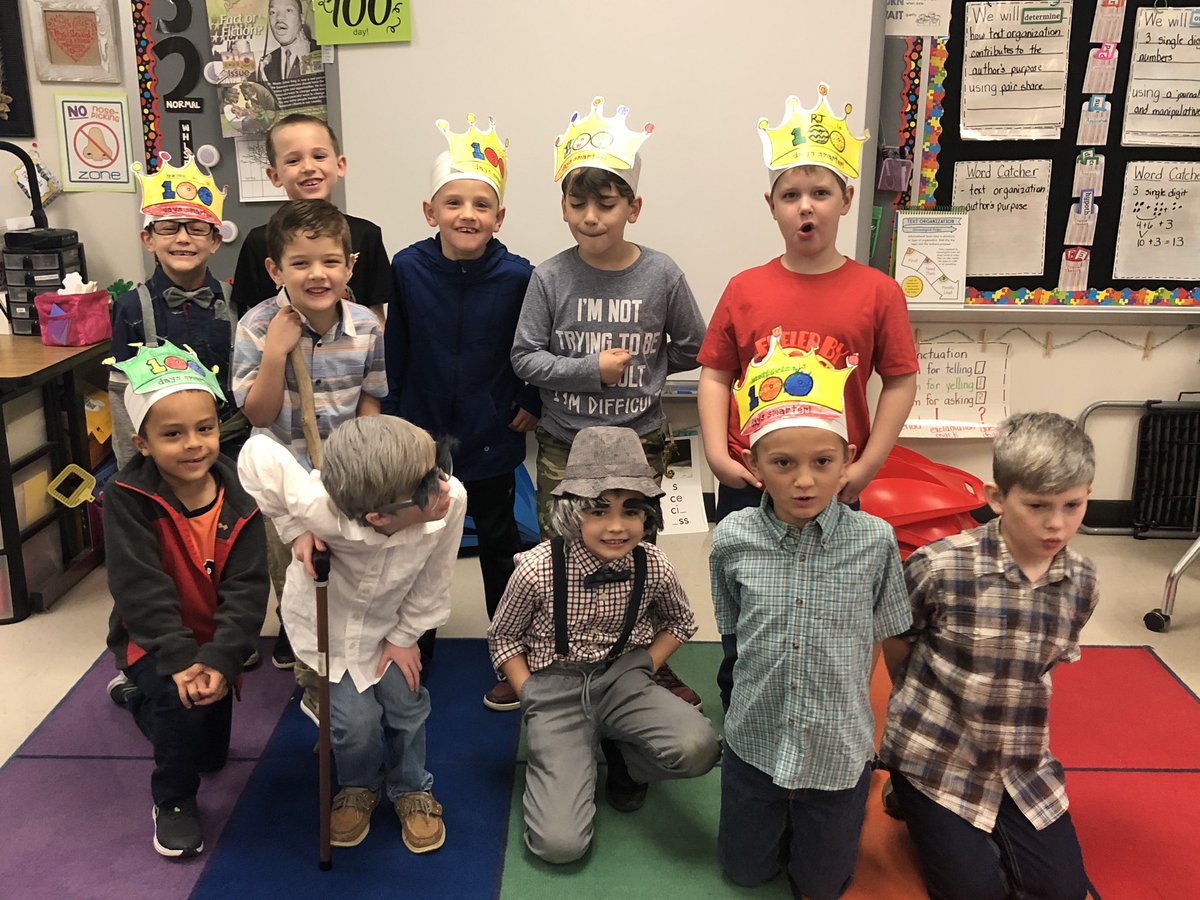 ShuStewart1's tweet photo. We are 100 days smarter in first grade at NSE #nsebold #firstgrade https://t.co/EabHTUu8dB