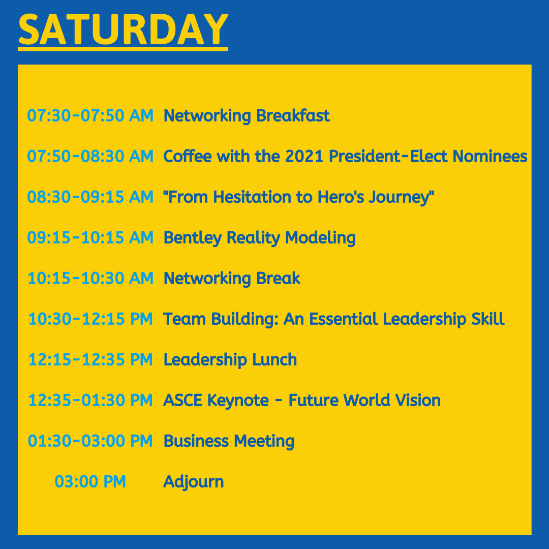 erymc2020's tweet photo. Only 3 days to #ERYMC2020!

Here's a quick look at the conference agenda for Friday and Saturday. Check out the full agenda on our website at https://t.co/uYsLhTcYNP or in the AgendaPop app.

See you bright and early Friday morning!

#ASCE #ASCEMadeMe #MRLCEast #MRLCPhilly https://t.co/Y08iTrFCBB