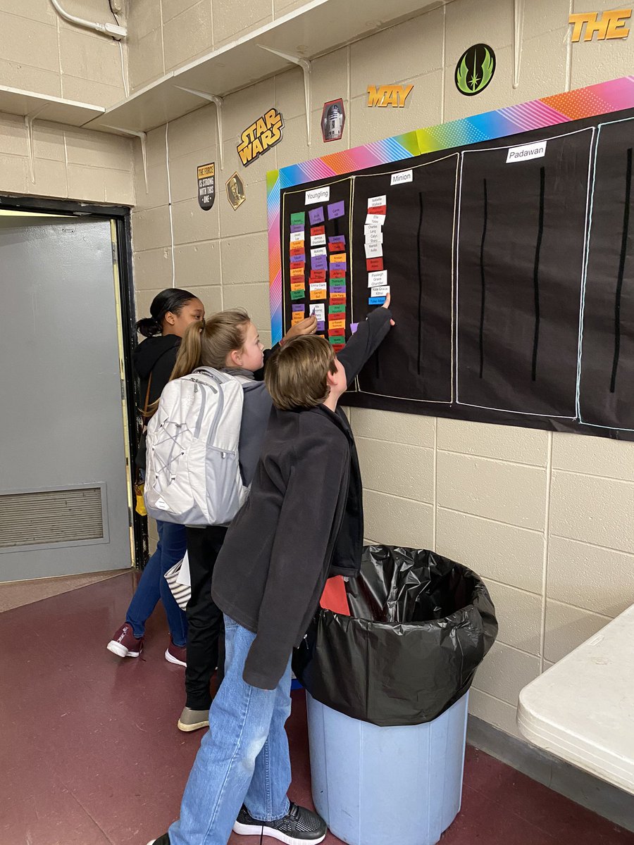kosciusko_band's tweet photo. Just a few of our awesome 6th grade students who moved their names up on the Band Wars board!! #futurebigred #goband #bandwars https://t.co/NZE5TLDUaz
